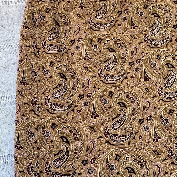 Charter Club paisley wrap mini skirt. - Picture 3 of 13